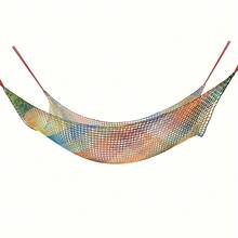 Anti-Fall And Anti-Climb Safety Net, Eye-Catching Warning Design, Dual-Use For Balconies And Patios, Durable And High-Strength - Multicolor - View 3