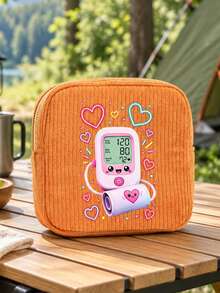 Fun Pattern Ins Style Mini Medical Bag, Sanitary Pads, Bandages, Medicine Storage & Makeup Organizer, Lightweight And Portable For Commute, Travel And Dormitory, Designed For Women Who Value Neatness And Aesthetics, Perfect For Back To School And Birthday Gift, Thoughtful Gift For Yourself Or Friends, Adds Fun And Order To Daily Outings - Multicolor - View 4