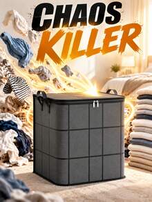 Large Capacity Storage Bag With Reinforced Handles Foldable Moving Storage Bin Drawer Laundry Clothes Organization Bags For Bedding Moving Closet Use Spacious Box Basket Wedding Christmas Bathroom House Bedroom Home Room Decor Cruise Travel Essential - Multicolor - View 6