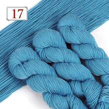 Benang Pilin Aneka Warna Isi 3 Gulungan, 100g Per Gulungan, Total 300g, Cocok Untuk Merajut Tangan, Merenda, Membuat Sweater, Syal, Topi, Selendang, dan Aksesoris Buatan Tangan, Bahan Benang untuk Proyek Merajut Kreatif - 3 bundel benang wol - View 25