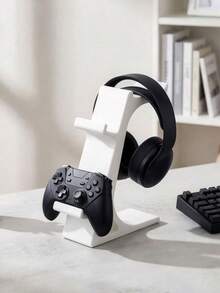 3D Printed Game Controller & Headset 2-In-1 Desktop Stand - Universal Dual Controller And Headset Storage Display Rack. Compatible With Various Types Of Controllers And Headsets. Sturdy And Non-Slip Design, Saves Desk Space, Ideal Accessory And Decoration For Gaming Desk, Gaming Room, Bedroom, Living Room Or Office. Suitable As A Gift For Boyfriend, Husband, Male Or Female Gamers And Gaming Enthusiasts For Birthday, Christmas, Valentine's Day, Father's Day Or Anniversary. - Multicolor - View 10