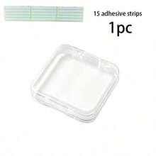 5/3/1pc Nail Art Storage Box With 75/45/15pcs Double-Sided Adhesive, Acrylic Nail Display & Storage Box, Transparent Nail Packaging Box, Suitable For Nail Salon, Room, Home, Bedroom - Clear - View 10