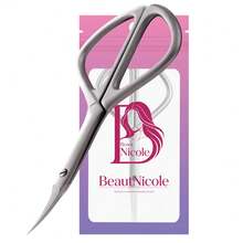 BeautNicole 1 قطعة مقص أظافر روسي للشعر الجلدي بشفرة منحنية فائقة الدقة، أدوات مانيكير برأس مدبب دقيق، مقص صغير للحواجب والرموش والجلد الجاف - متعدد الألوان - مشاهدة 6