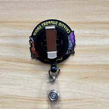 Retractable D Card Holder Reel With Cute Cartoon Design, Nurse Hospital Badge Holder Office Lanyard 1pc - X956 - View 5