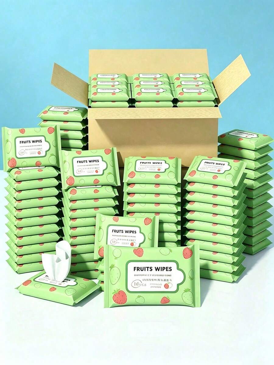 100pcs/50pcs/20pcs/10pcs Mini Portable Non-Woven Wipes, Suitable For Daily Item Cleaning, Clothing Cleaning Wipes, Kitchen Wipes (Used For Item Cleaning, Non Body Part Cleaning) - Multicolor - View 1