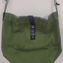 Insulated Lunch Bag, Smiling Face Pattern Canvas Drawstring Bento Tote Bag, Portable Insulated Lunch Box Bag, Suitable For Work, School, Picnic, Insulated Lunch Bag, Cute Canvas Drawstring Bento Bag, Portable Insulated Tote Bag For Women And Children, Suitable For Work, School, Picnic Use - Olive Green - View 10