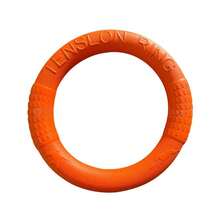 1pc Durable Dog Tension Ring Toy, Rubber Pull Ring, Outdoor Tug-Of-War & Ball Catching Training Toy, Molar Chewing Toy For Medium To Large Dogs - Multicolor - View 6