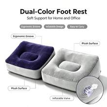 20pcs Portable Inflatable Foot Stool (Random Style), Thickened PVC Material, Foldable And Adjustable Inflatable Footrest, Quick Inflation And Deflation, Lightweight And Easy To Store. Suitable For Airplane, High-Speed Train Long-Distance Travel, Office Nap, Home Leisure, Self-Driving Trip. Support Legs, Elevate Feet, Relieve Soreness, Alleviate Leg Fatigue. Durable And Sturdy, Excellent Airtightness, Non-Slip Surface, Stable Load-Bearing. Travel Footrest, Office Footstool, Home Footrest Accessory, Essential For Business Travel, Multi-Scenario Universal Inflatable Footstool, Portable Travel Foot Support Accessory. - Multicolor - View 6