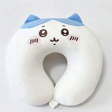 Miniso Series U‑Shaped Neck Pillow,  & Hachiware & Usagi Styles For Option, Cute Cartoon Plush Travel Cervical Support Pillow, Soft Comfort Head Rest For Airplane, Car & Office Nap‑1pc - Multicolor - View 6
