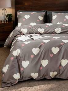 Cozy Duvet Cover Set - Bedroom - White - View 2