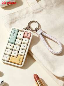 Card Holder, Keyboard Design Women's Transit Card Holder - Lightweight New Card Sleeve With Lanyard, Card Holder, ID Badge Holder, Bank Card Holder, Cute Macaron Color Card Sleeve, Built-In Lanyard Keychain Style, Photo Visible Window, Suitable For Doctors, Nurses, Transit Tickets - School Commute Transit Card Holder, Office Daily Commute, Travel Portable Storage, Campus Student ID Holder, Campus Student ID Lanyard Holder, Best Gift For Classmates, Colleagues, Teachers, Back To School Essential - Multicolor - View 3