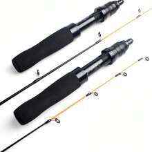 Joran Pancing Es Ultralight Serat Karbon 76g Pegangan EVA 23,6"/27,5" Joran Pancing Es Musim Dingin - Hitam - View 11