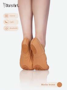DonsGirl 1 Pair High Elasticity Tight-Fitting Professional Ballet Shoes, Also Suitable For Modern Dance, Classical Dance And Yoga - Mocha Brown - View 12