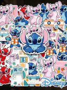 50PCS/150PCS Disney Stitch Mickey Mouse Stickers, PVC Waterproof Cute Cartoon Decals, Self-Adhesive Colorful Stickers For Phone Case Laptop Notebook, School Office Supplies, Scrapbook, Planner, Journal, DIY Crafts, Party Decor, Gift Sealing - Multicolor - View 8