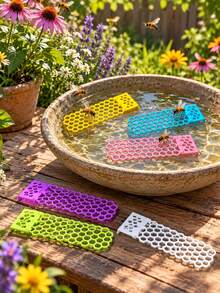 1PC Floating Bee Ladder, Honeycomb Bee Waterer, Plastic Insect Watering Station, Provides Resting Spot For Bees And Butterflies, Ideal For Garden Pond And Beekeeping, Perfect Gift For Nature Lovers, Gardening Gift - Multiple Styles - View 5