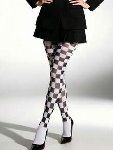 Halloween Print Over-The-Knee Socks, Multiple Patterns, Dark Style Outfit, Cosplay, Basic Socks, Halloween Socks - Multicolor - View 2