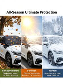 Parasol plegable de película de aluminio para parabrisas, con correas, tira reflectante, impermeable y resistente a arañazos, cubierta protectora para todas las estaciones para automóviles - CT-XD961-PE recubrimiento de polietileno - Ver 6