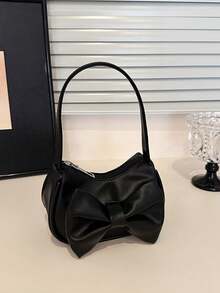 1pc Sweet PU Bowknot Handbag Shoulder Bag Underarm Casual Fashion Solid Color Small Bag, Meets All-Match Storage Needs, Multiple Colors Available, Exquisite And Versatile, Can Match Any Style, Suitable For Daily Travel Shopping Photography, All Seasons, Perfect Gift For Teenagers - Multicolor - View 19