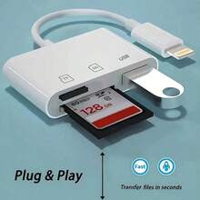 3-In-1 / / Card Reader Converter, Universal For Phone And Computer, Portable Multi-Function Interface Adapter Accessory - Multicolor - View 2