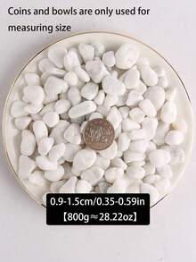 1pc 100/300/500/800g White Pebble Stone For Potted Plants, Succulents, Greenery, Garden, Balcony, Paving, Christmas Tree, Snow-Like Decorative Stone - Multicolor - View 19
