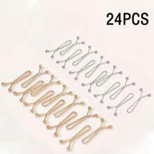 24/36Pcs Seamless Invisible Underarm Tightening Tool - Sleeveless Clothing Underarm Shrink Tool Invisible Waist Cincher Metal Clip, Adjustable Button Pin Suitable For Jeans And Clothing - Multicolor - View 16