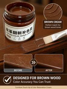 Wooden Furniture Refinishing Color Paste - DIY Color Change, Furniture Refinishing & Maintenance - Color-correcting Cream - View 1