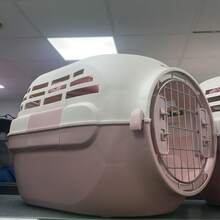 Cat And Small Pet Carrier Box With Carry Handle And Double Doors, For Car Journeys, Outings And Camping, Two Colours - Pink - View 8