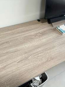 Matte Light Oak Wood Grain Self-Adhesive Waterproof Wallpaper, Suitable For Cabinets, Countertops, Living Room, Bedroom And Apartment Rental Home Decor - 1PC - View 4