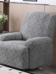 4/6/8pcs Printed Casual Recliner Chair Cover - Suitable For All Seasons. Office, Living Room, Home Decoration Chair Cover. - Grey - View 11