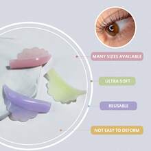 5 أزواج من دروع السيليكون لرفع الرموش من Libeauty مع صندوق تخزين، وسادات قابلة لإعادة الاستخدام لتجعيد الرموش، إكسسوار تجميلي - متعدد الألوان - مشاهدة 5