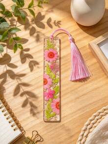 Personalized Pressed Daisy Bookmark, Customized Resin Floral Reader Gift - Multicolor - View 22