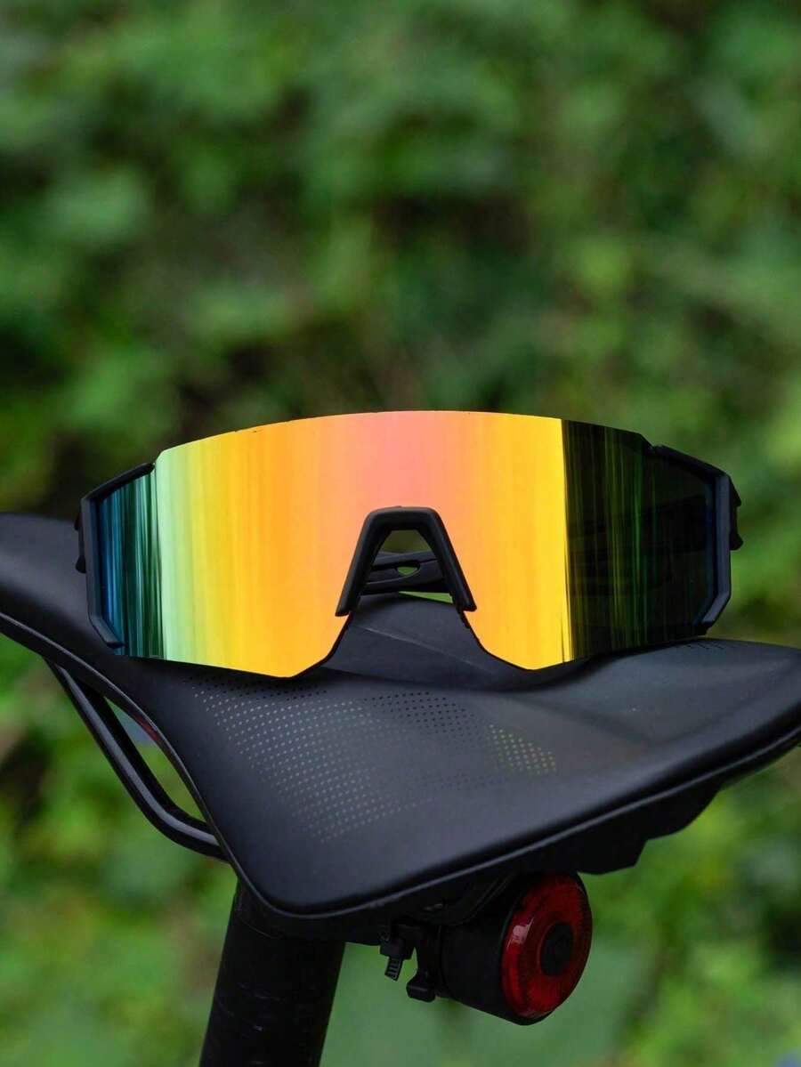 1 Pair Men's Fashion Retro Geometric Pattern Glasses, Perfect Blend Of Geometric Lines And Rugged Texture, Suitable For Street Style, Dating, Parties, Commuting, Beach Vacation, Music Festival, Fits All Face Shapes - Multicolor - View 1