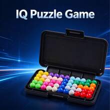Smart Bead Puzzle Challenge Toy, Birthday Christmas Easter Party Small Gift Box, Holiday Gift, Prank Toy, Logical Thinking Educational Portable Game - Multicolor - View 4