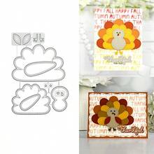 Thanksgiving Turkey Metal Cutting Die, Suitable For DIY Scrapbooking Decoration Craft Die Cutting Embossing Card Making Template Scrapbooking And Craft Photo Album Decoration Embossing - LG26-8477 - View 1