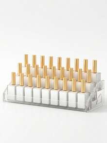 Multi-Layer Nail Polish Storage Display Rack, Perfume Cosmetics Jewelry Organizer, Lipstick Brush Skincare Bottle Storage Rack, Vanity Bathroom Bedroom Desk Office Dorm Apartment University Home Decor Travel Wedding Essential Accessories - Multicolor - View 12