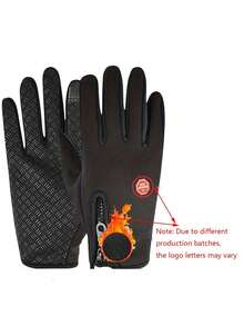 1 Pair Letter Casual Polyester (Polyester) Cold Logo Outdoor Gloves For Autumn/Winter - Upgraded - View 8