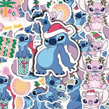 Lilo & Stitch 50pcs Cute Stitch Stickers, Full Of Childhood Charm, Perfect Gift For Anime Fans And Students' Handmade Decoration. Waterproof And Wear-Resistant, Suitable For Decorating Notebooks, Water Bottles, Luggage, Computer Cases, DIY Unique Style, Isn-Style DIY Planner, Waterproof Highly Attractive Stickers, Excellent Holiday Gift For Teenagers, Top Choice For DIY Crafts And Planner Decoration - Multicolor - View 1