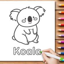 30-Page Children's Animal Theme Coloring Book, Simple Line Art Doodle Book For Toddlers, 30 Cute Animal Sketches With English Words, Early Education Coloring Book, Holiday Birthday Gift, Educational Handmade Toy, Portable Travel Quiet Toy - Mint Green - View 8