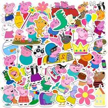 Hasbro 60pcs Pink Pig Doodle Stickers, Cute Cartoon Waterproof Decals For Notebook, Water Bottle, Phone Case, Skateboard, Planner - Multicolor - View 8