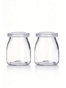 7pcs 100ml Heat-Resistant Small Pudding Bottles, Yogurt Jars, Cork Lid Mason Jars, Mousse Cups, Lucky Star Mason Jars, Mini Glass Wish Bottles, Portion Control Jars, Jewelry Storage Bottles, Suitable For Bedroom Storage Jars - Multicolor - View 11