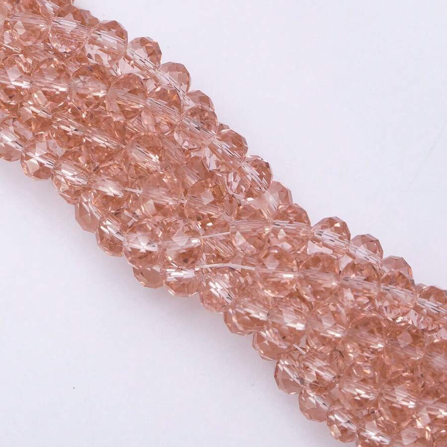 Flat Round Glass Beads For Jewelry-Making 8mm/6mm/4mm(60/80/115PCS) Reusable Loose DIY Craft Beads,Shiny Blue-GreenHandmade Accessories - Water Red - View 1
