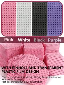 Lint-Free Nail Polish Remover Pads - Acetone-Resistant Nail Prep And Gel Nail Polish Removal Pads, Suitable For Eyelash Extensions, Waterless Manicure Cleaning, For Salon And Home Use - Multicolor - View 8