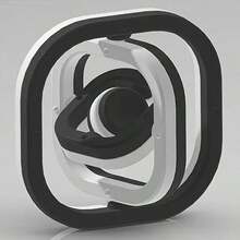 1 buah Mainan Putar Cincin Universal Hitam & Putih - Desain Struktur Cincin Berlapis Ganda - Putaran Bebas di Berbagai Sudut - Tepi Cincin Halus dan Dipoles - Warna Kontras Hitam & Putih Minimalis - Bentuk Geometris 3D - Ornamen Dekorasi Meja Kreatif Portabel dan Ringkas - Mainan Gelisah yang Menyenangkan - MultiWarna - View 7