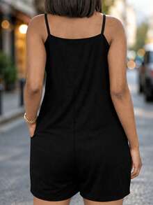 New Arrival Women's Fashion Summer Romper Elegant Black, Vacationcore - Black - View 3