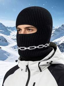 1 st unisex stickad balaklavamössa, varm stickad mössa för cykling och utomhusbruk, höst/vinter - Multifärgad - Visa 5