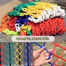 Anti-Fall And Anti-Climb Safety Net, Eye-Catching Warning Design, Dual-Use For Balconies And Patios, Durable And High-Strength - Multicolor - View 5