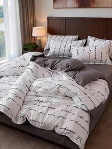 Cozy Duvet Cover Set - Bedroom - Silver - View 2