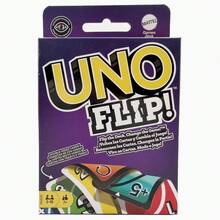Mattel UNO FLIP! 卡牌遊戲，色盲友善牌組，適合兒童、成人與家庭之夜，2 至 10 人玩家 - GDR44 - 查看 1