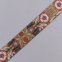 1 Piece Vintage Botanical Flower Lanyard & ID Badge Holder, Bohemian Floral Print Neck Strap, Card Protector For School Work Office, Unique Gift - Multicolor - View 8