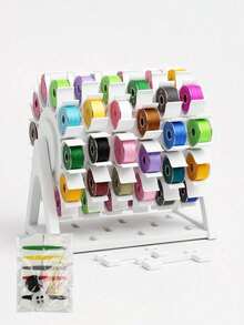 Rotating Bobbin Thread Organizer,Sewing Machine Bobbins Storage Rack Craft Thread Holder Desktop 360° Spinning Bobbin Storage System Sewing Accessory,Ideal For Sewing Rooms, Craft Tables, And DIY Studios,Sewing Accessories - Multi-color - View 14
